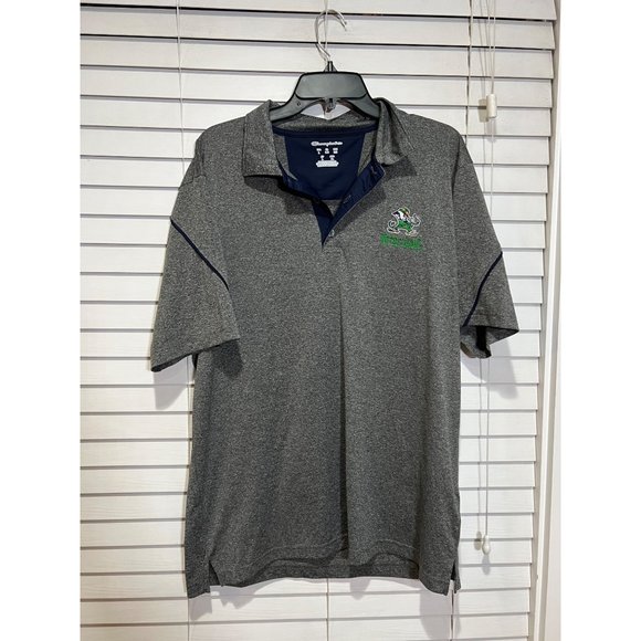 Champion Notre Dame‎ Fighting Irish Polo Shirt - Size L - Picture 1 of 3